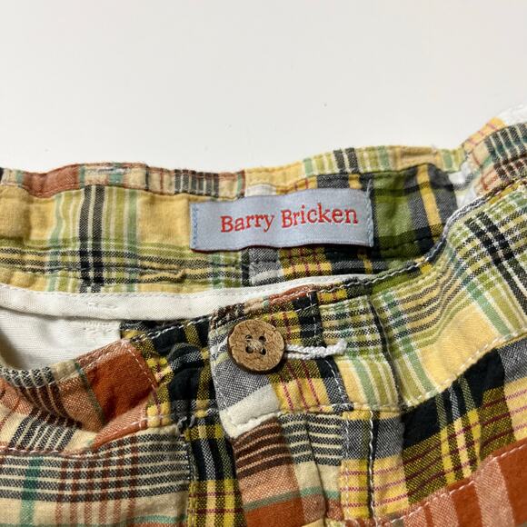 Barry Bricken‎ Plaid Madras Patchwork Shorts 42 (2637) - Picture 7 of 7